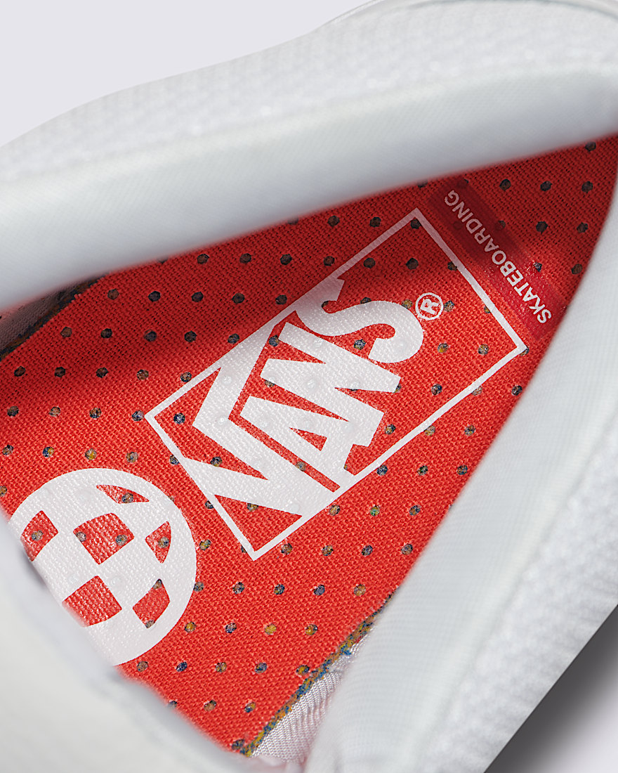 Skate Zahba Mid Shoe VANS White  Blue  Orange ALT4