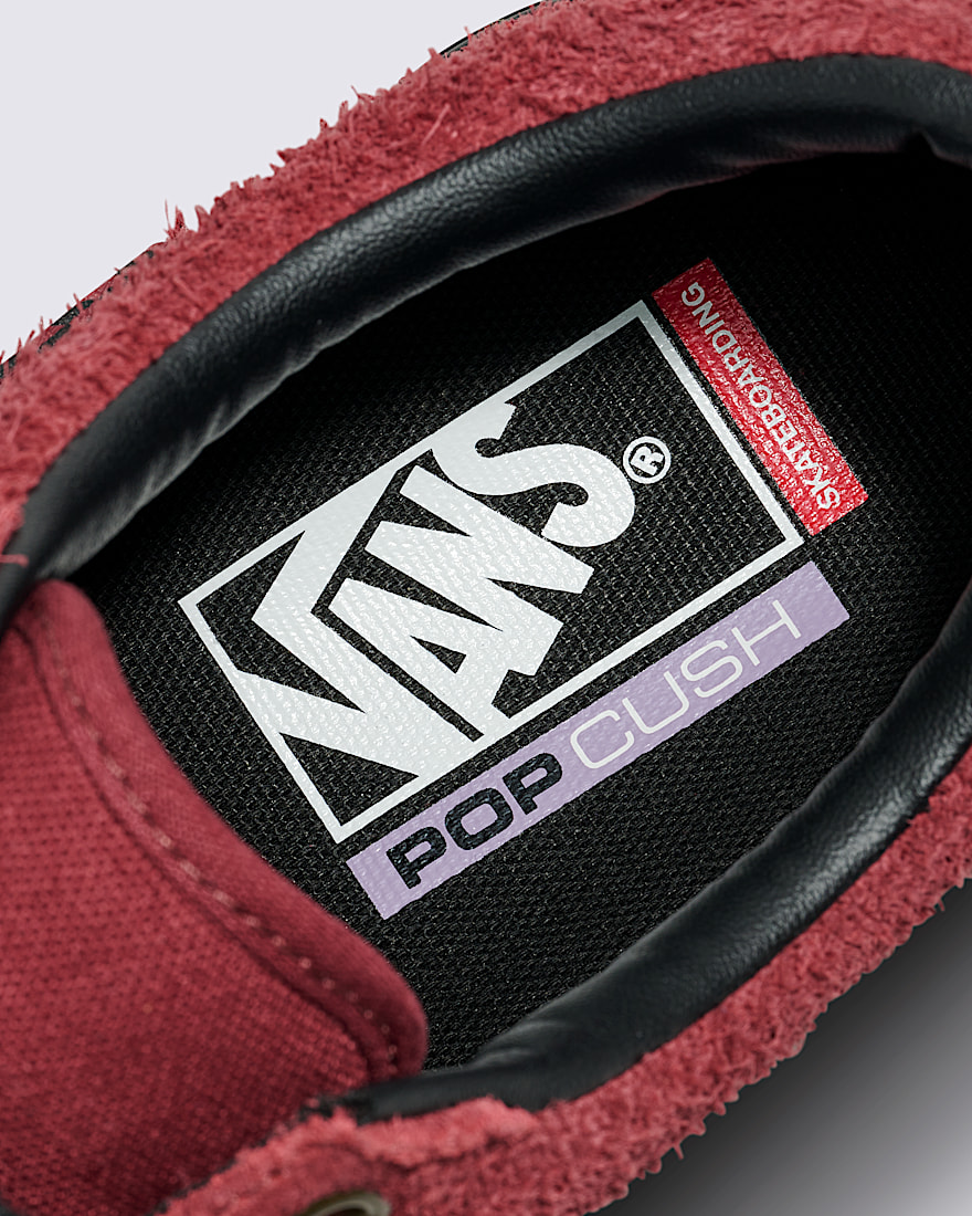 Skate Old Skool Suede Shoe VANS Burgundy Red ALT4