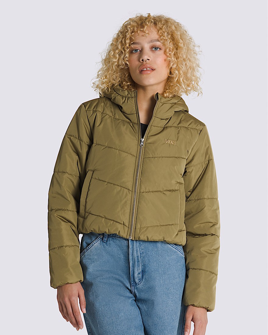 Foundry Crop Puff Hooded Jacket