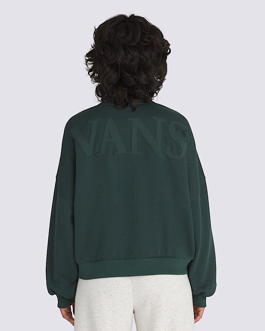 Stitched Up Loose Crew Sweatshirt