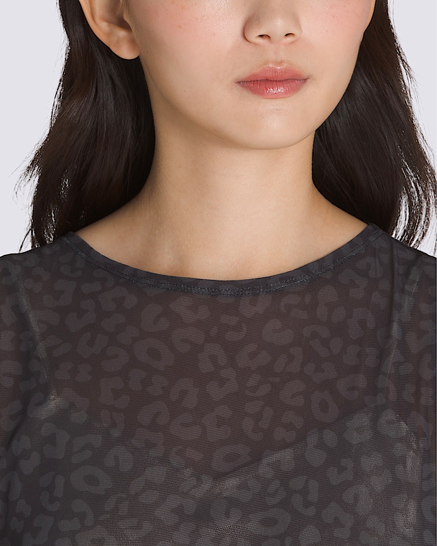 Mesh Satin Sleeveless Top