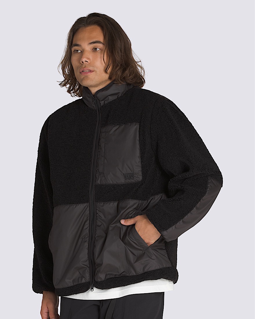 Navigate High Pile Jacket VANS Black HERO