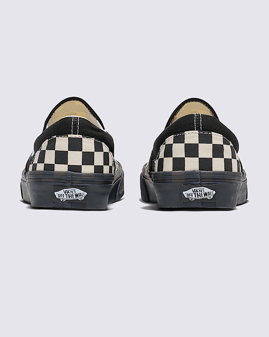 Classic SlipOn Checkerboard Shoe VANS Checkerboard White  Black ALT3