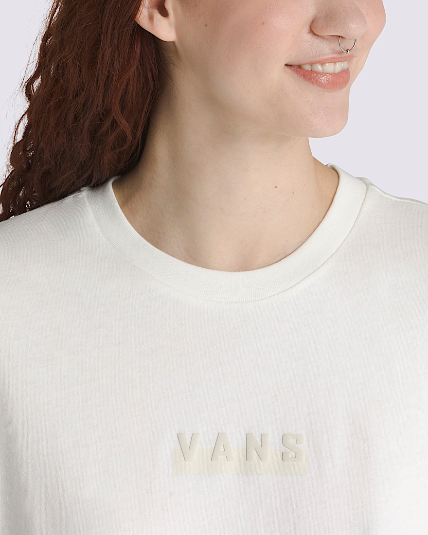 Logo Dimension Boyfriend TShirt VANS White ALT3