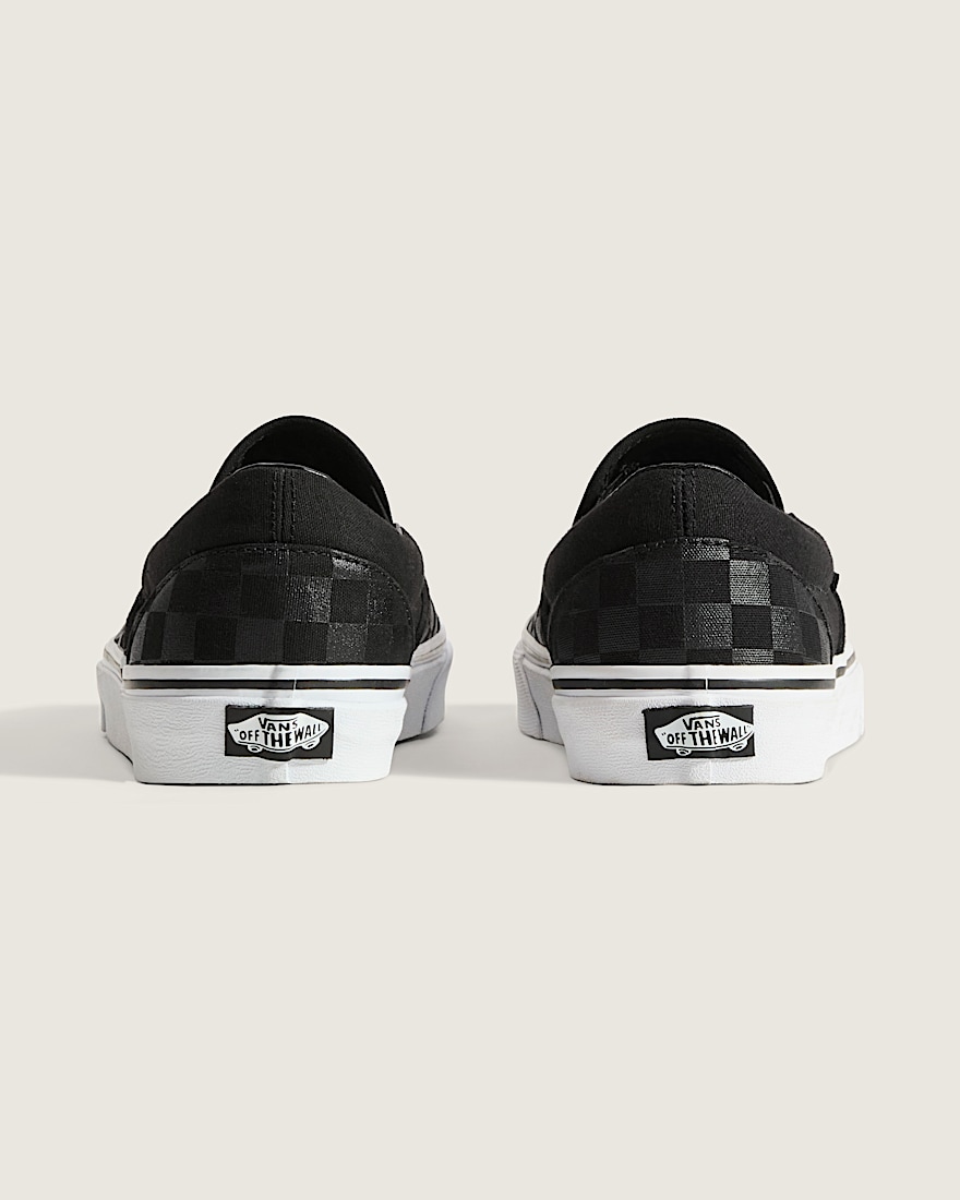 Classic SlipOn Checkerboard Shoe VANS Checkerboard Black  Black ALT3