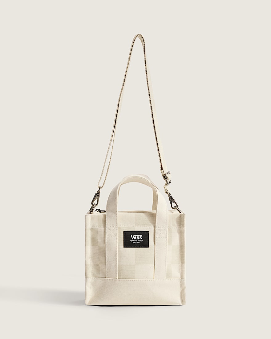 Lil Pergs Checkerboard Tote Bag VANS Oatmeal Beige ALT2