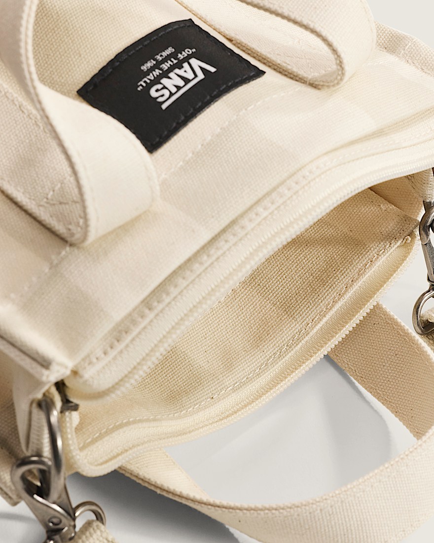 Lil Pergs Checkerboard Tote Bag VANS Oatmeal Beige ALT4