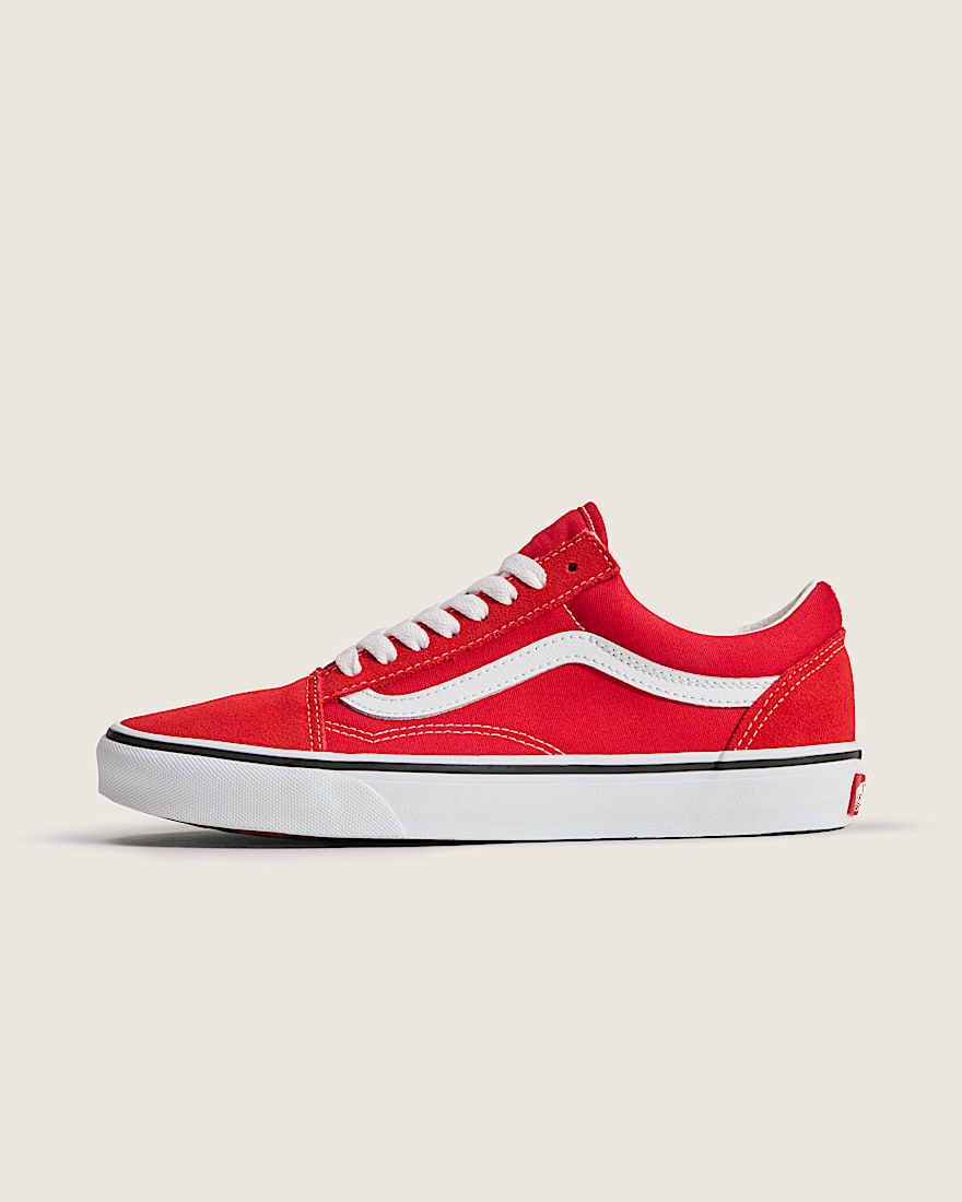 Old Skool Shoe VANS Racing Red  True White HERO