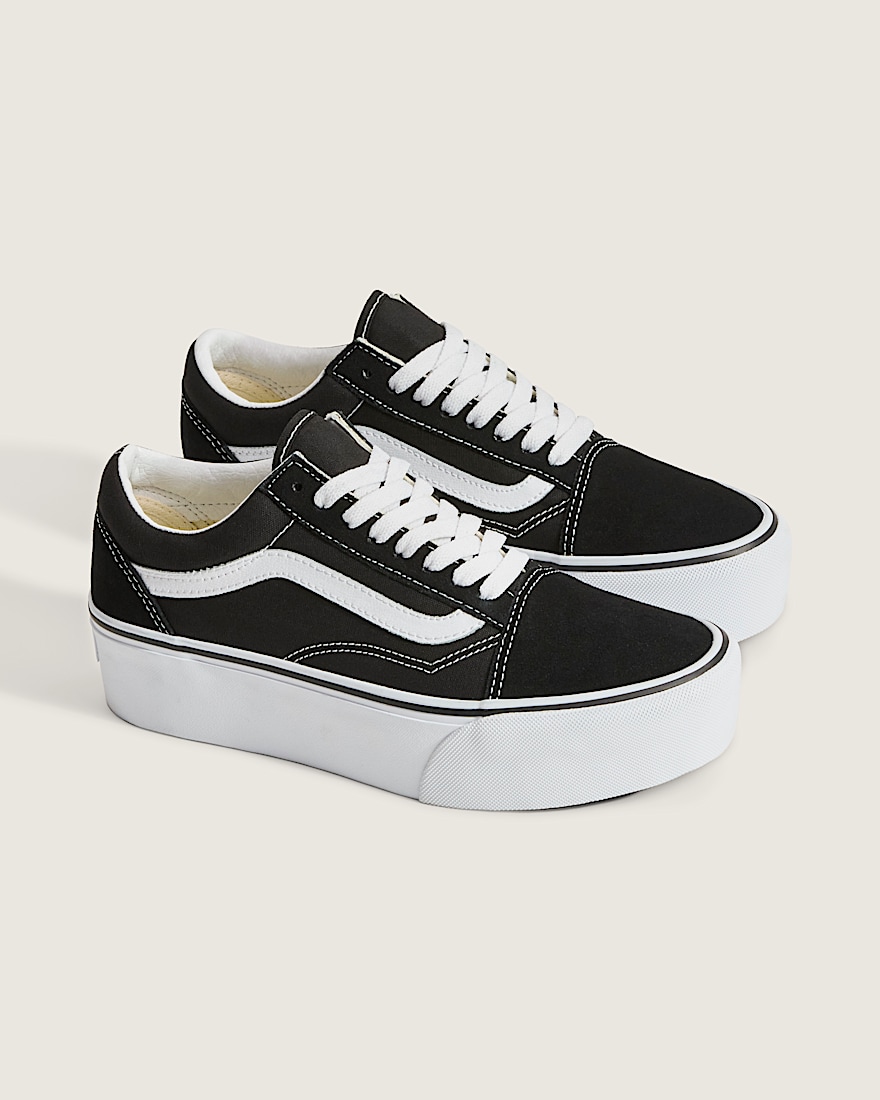 Old Skool Platform Shoe VANS Black  True White ALT3