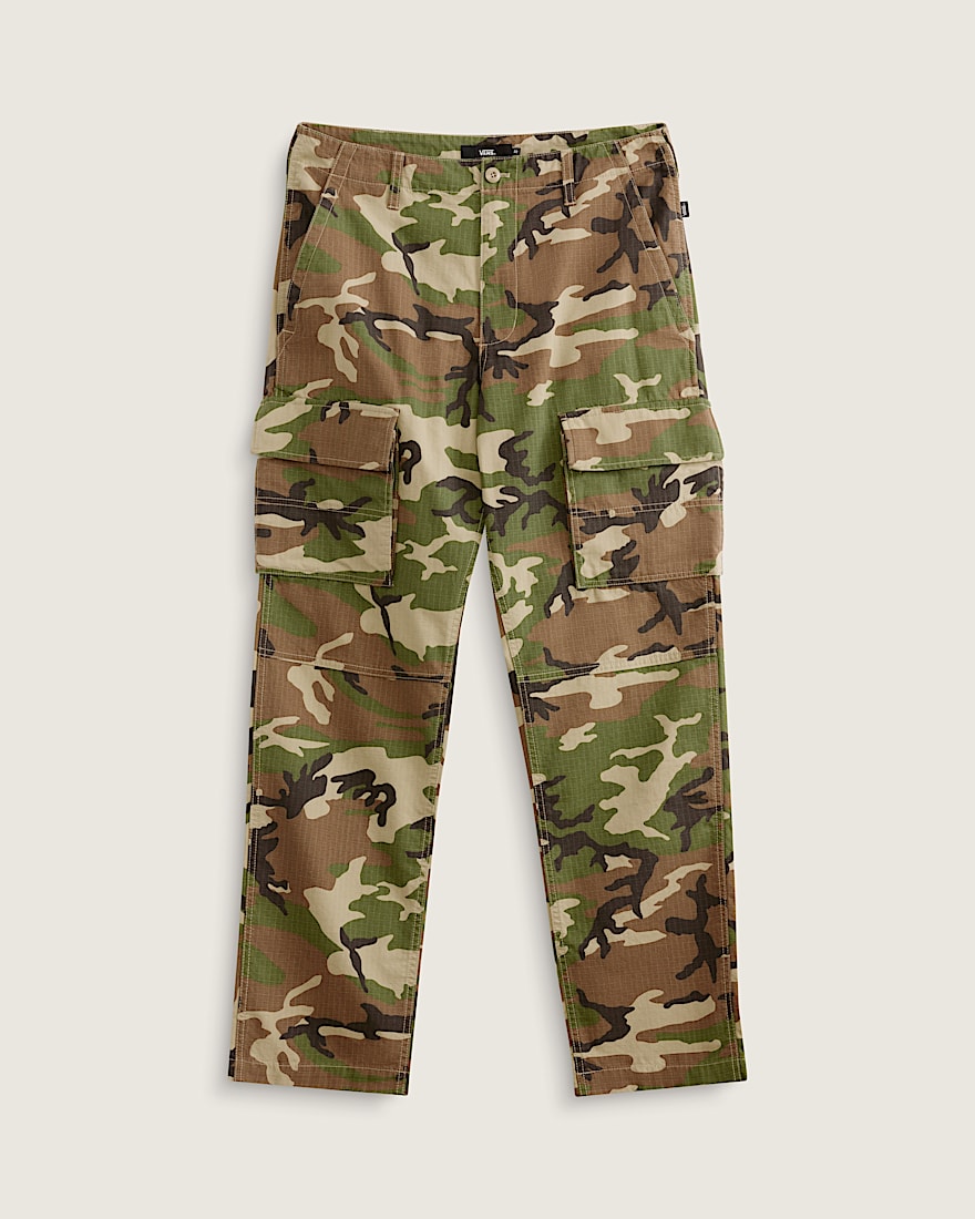 Fatigue Cargo Loose Tapered Ripstop Pants - 1