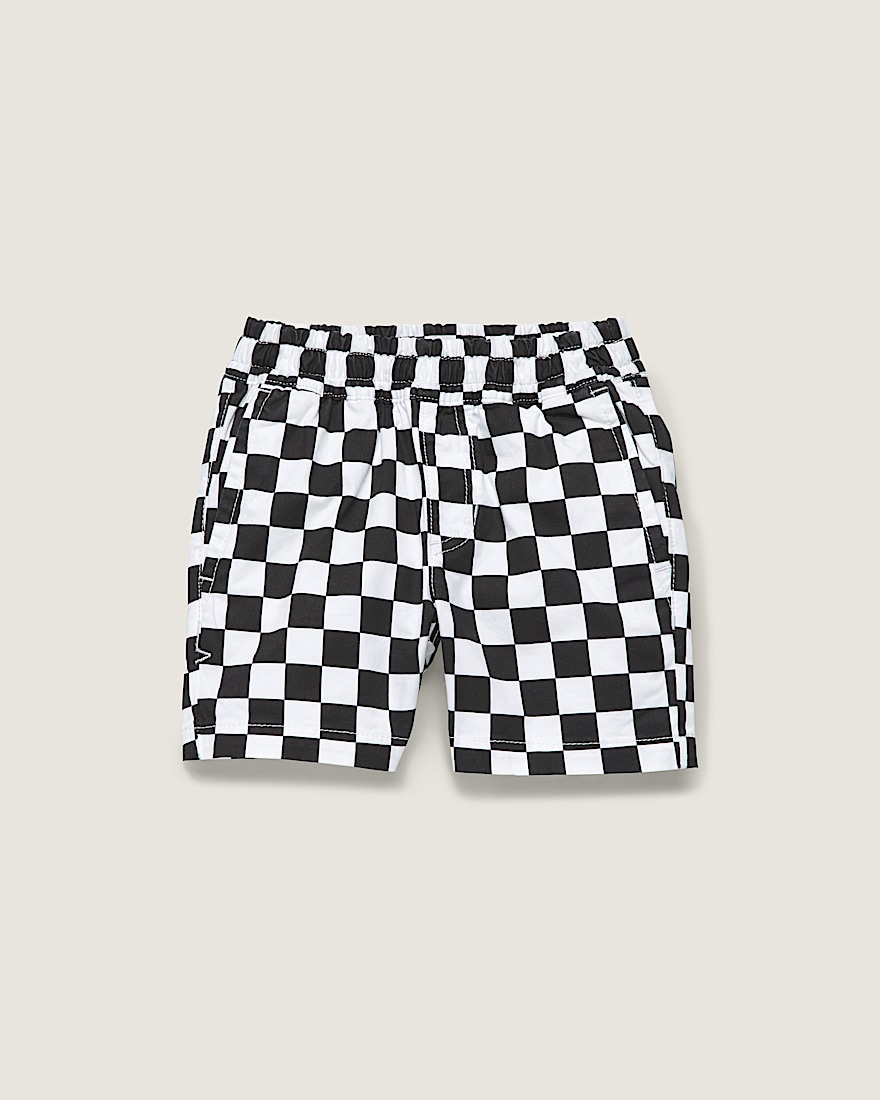 Little Kids Range Elastic Checkerboard Shorts - 1