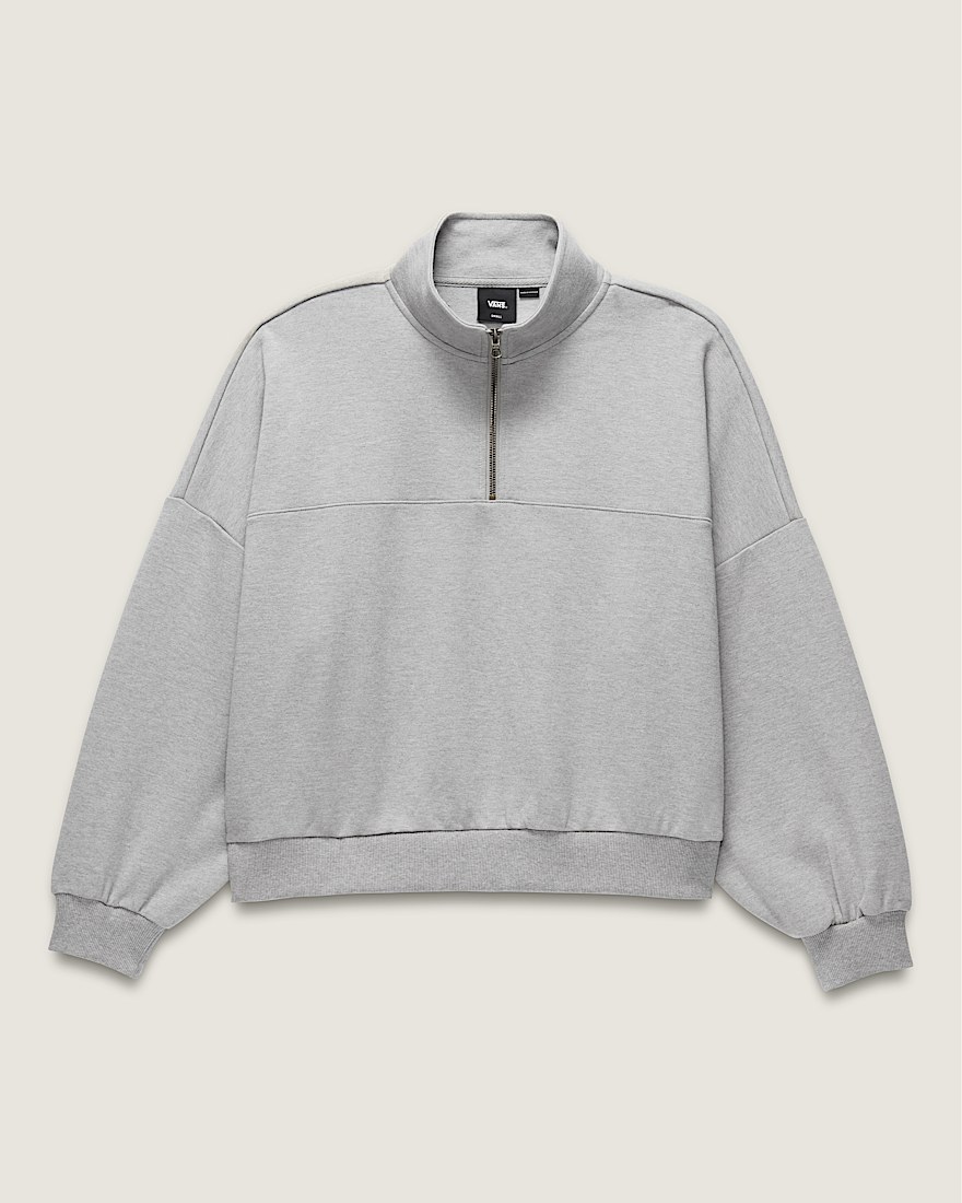 Elevated Knit Mock Neck Sweatshirt - 1