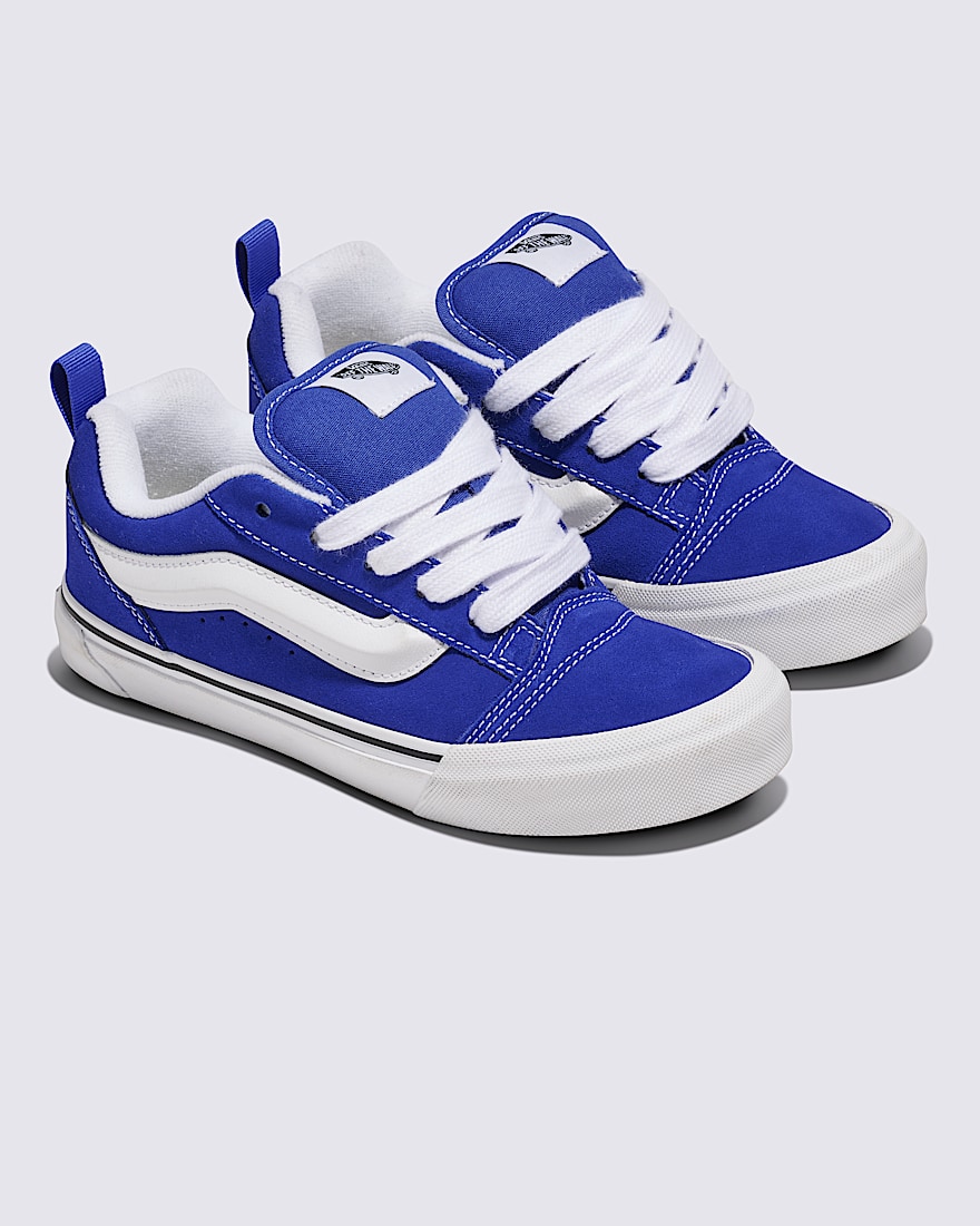 Big Kids Knu Skool Shoe VANS Blue  White ALT1