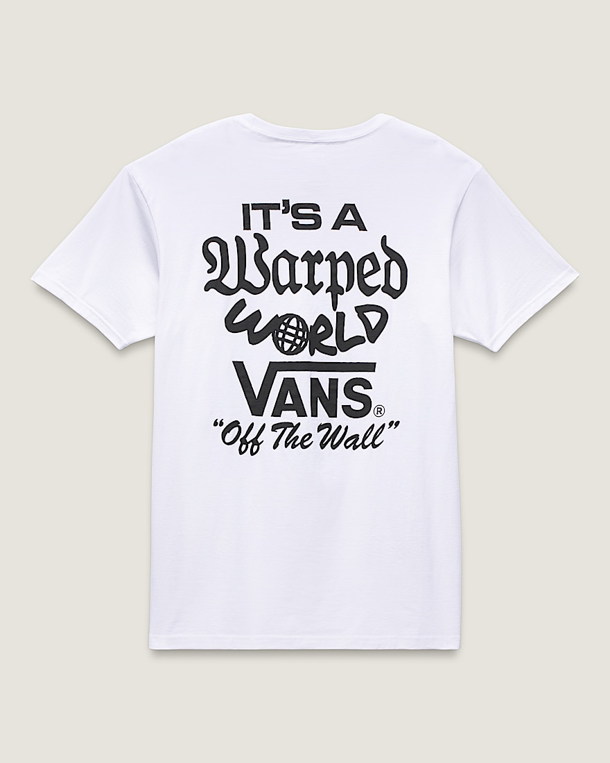 Warped World TShirt VANS White FLATLAY