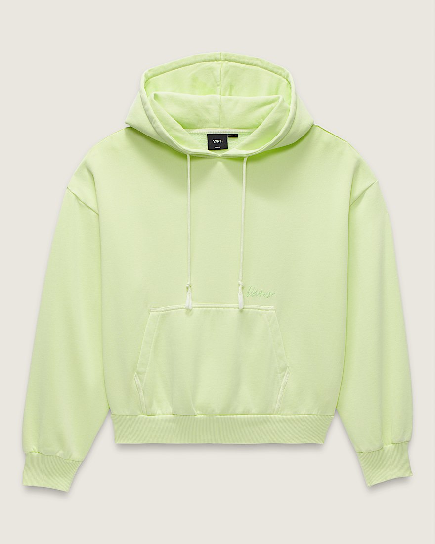 Retro Pullover Hoodie VANS Shadow Lime Green FLATLAY