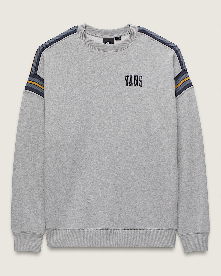 Stadium Crew Sweatshirt VANS Heather Grey FLATLAY