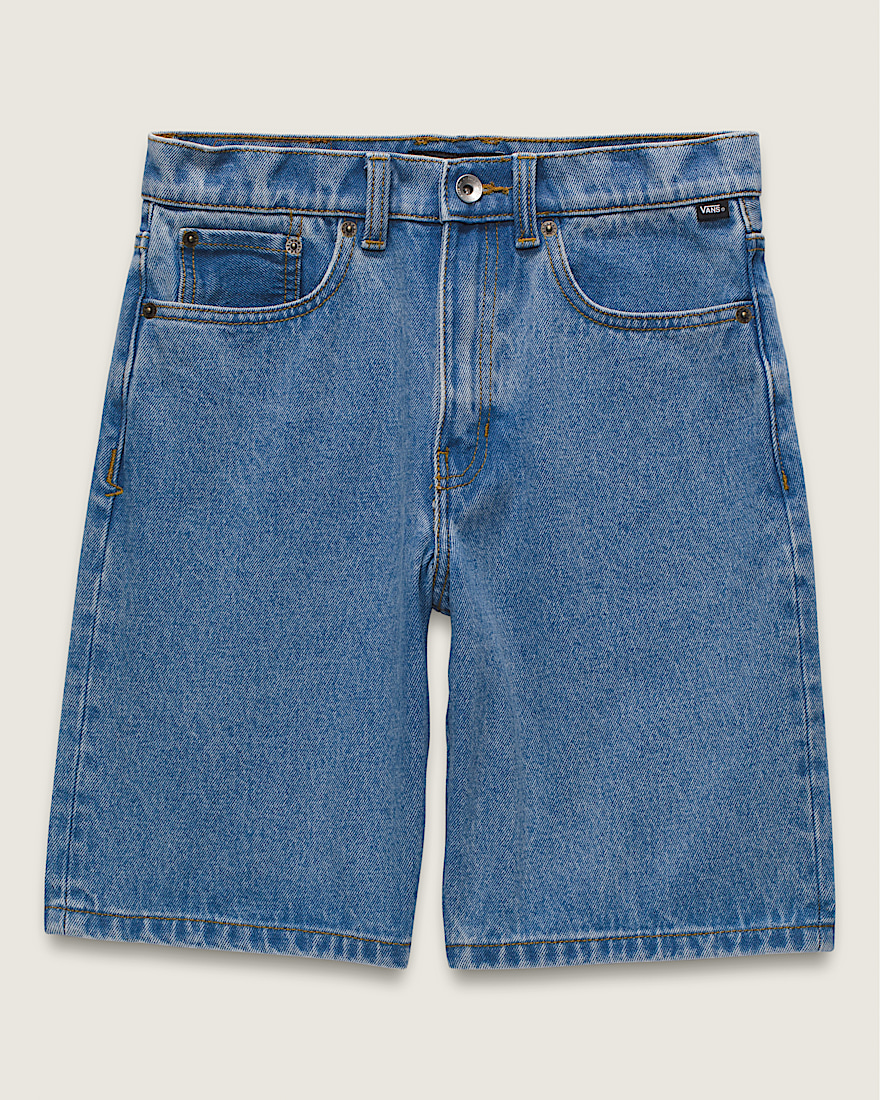 Kids Check-5 Baggy Denim Shorts - 1
