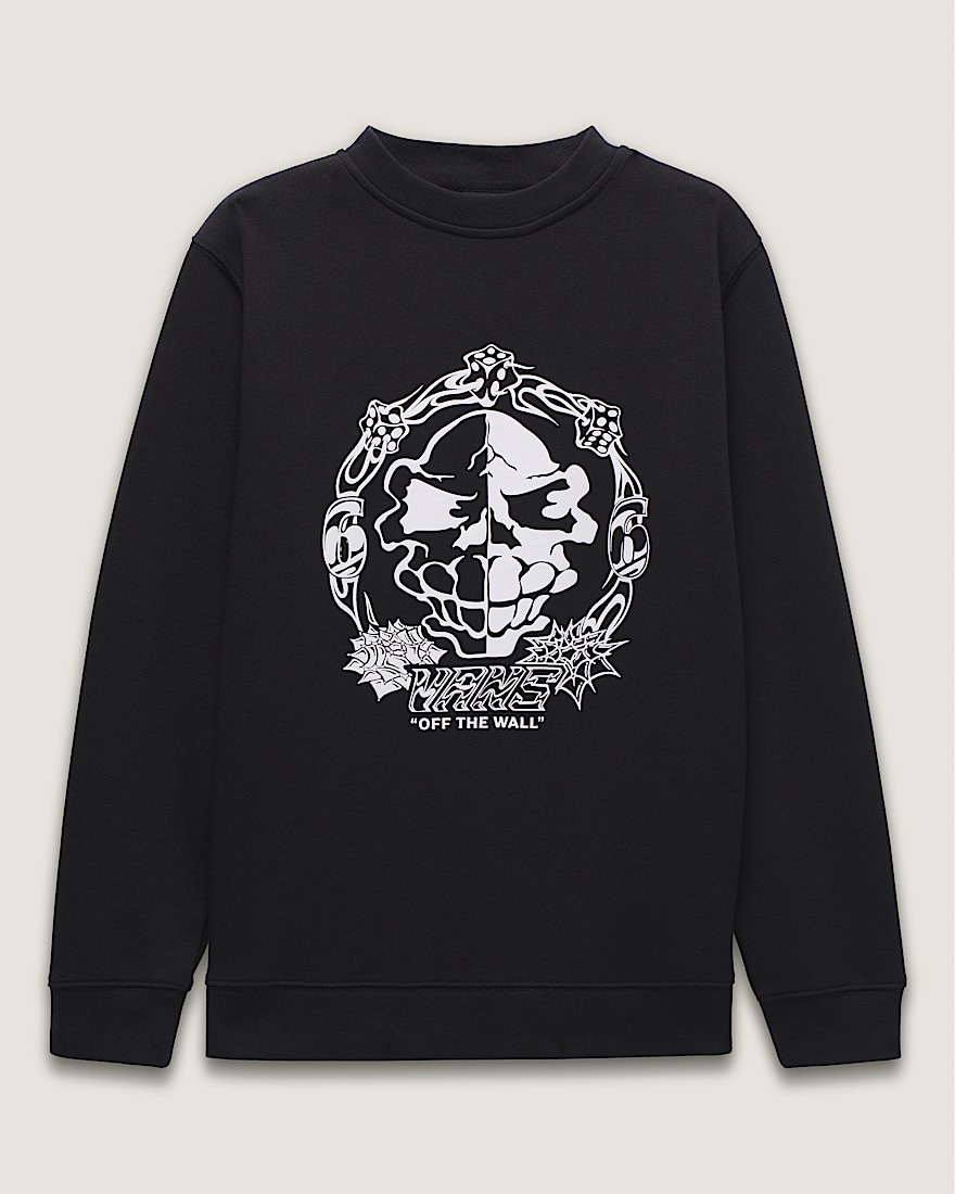 Kids Mister Sinister Crew Sweatshirt VANS Black FLATLAY