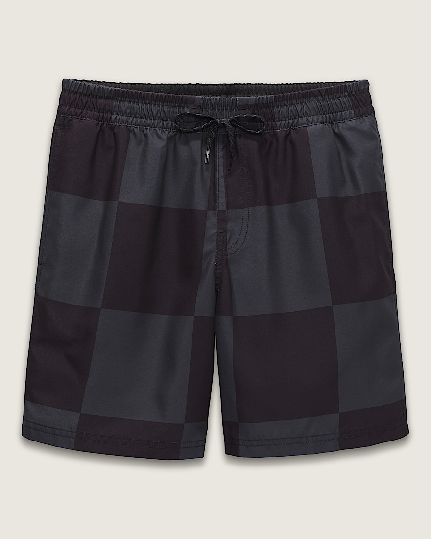 Kids Primary Checkerboard Shorts VANS Checkerboard Black  Grey FLATLAY