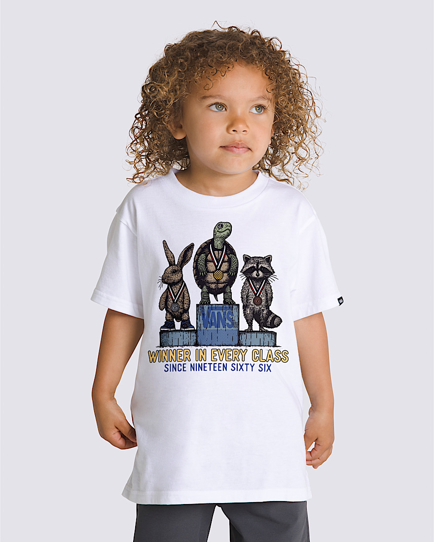 Tshirt Winners Circle pour toutpetits VANS Blanc ALT1