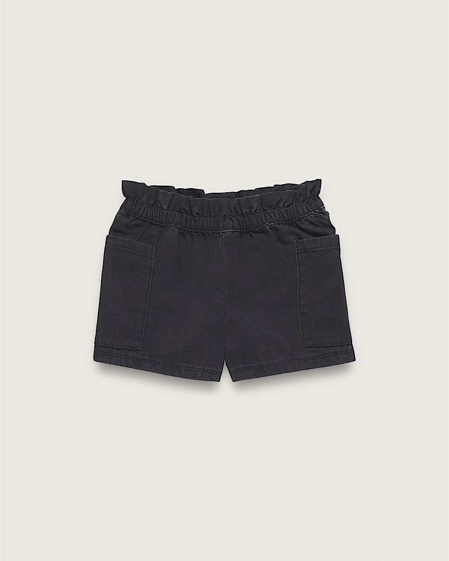 Little Kids Joy Ruffled Shorts VANS Black FLATLAY