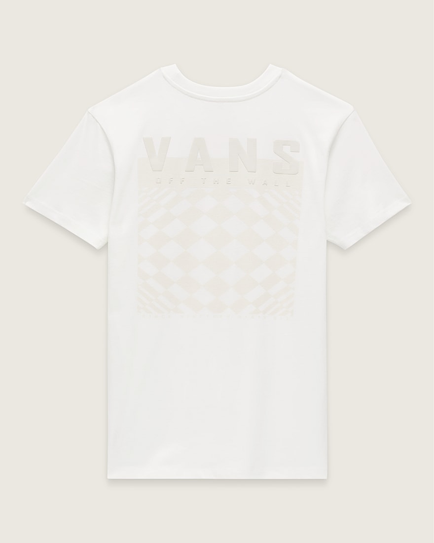 Logo Dimension Boyfriend TShirt VANS White FLATLAY