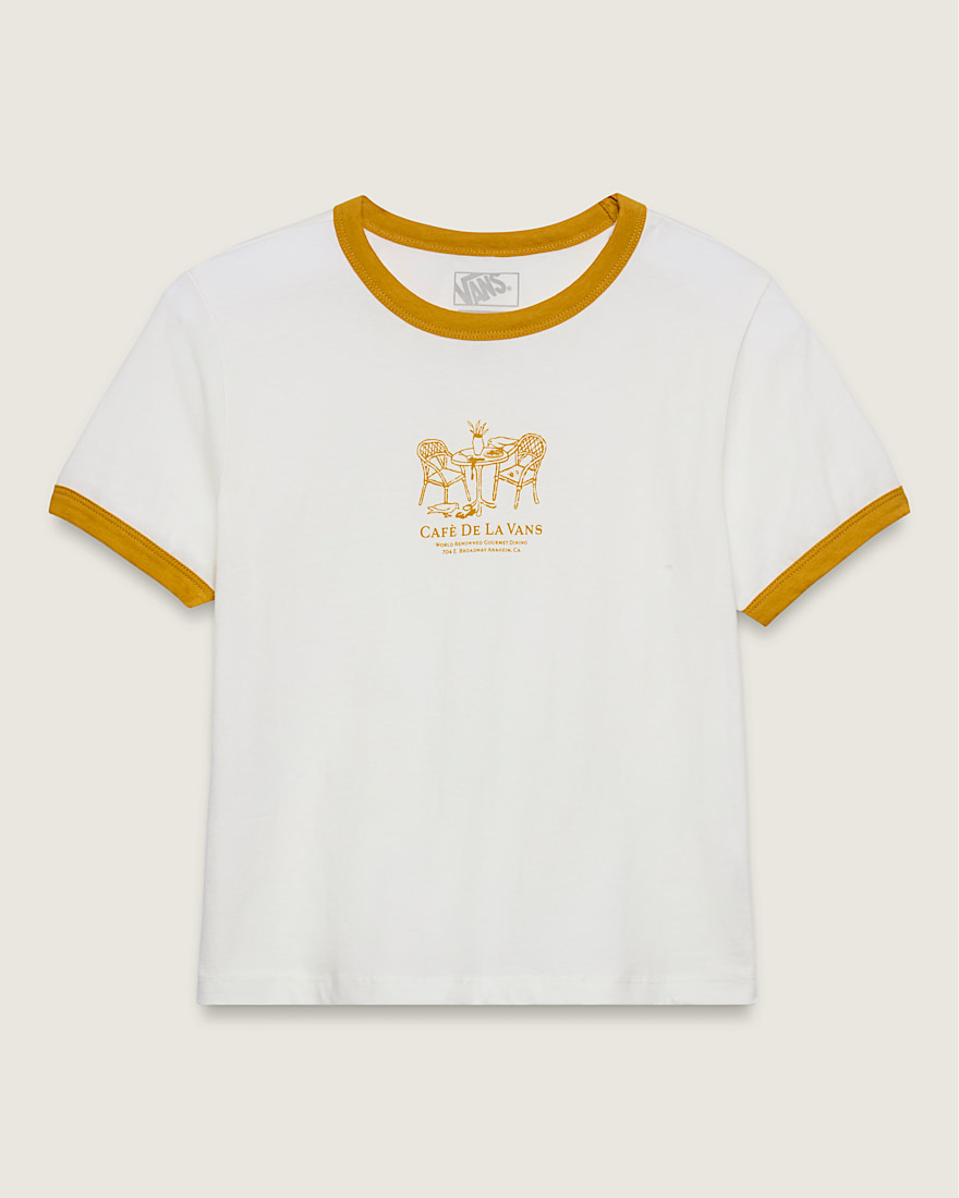 De La Vans Ringer TShirt VANS Lemon  Mustard Yellow HERO
