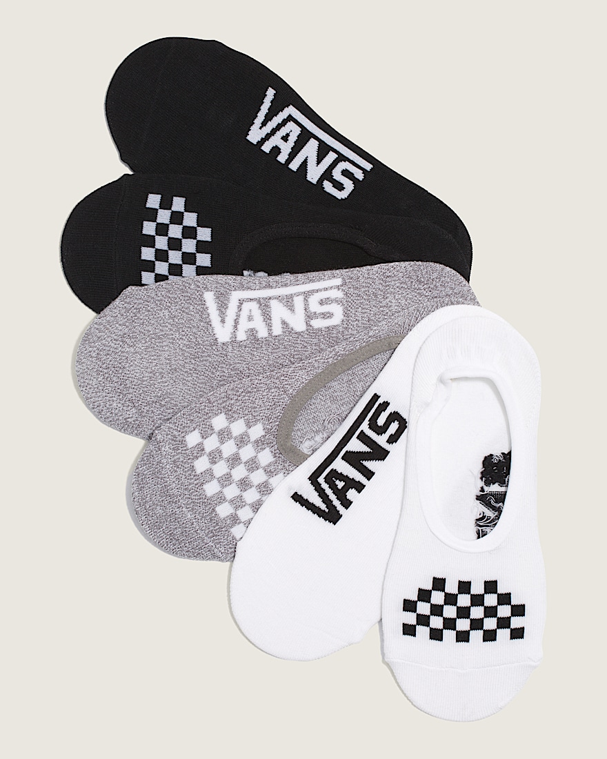 Classic Canoodle Socks 3Pack VANS Grey  Black  White HERO