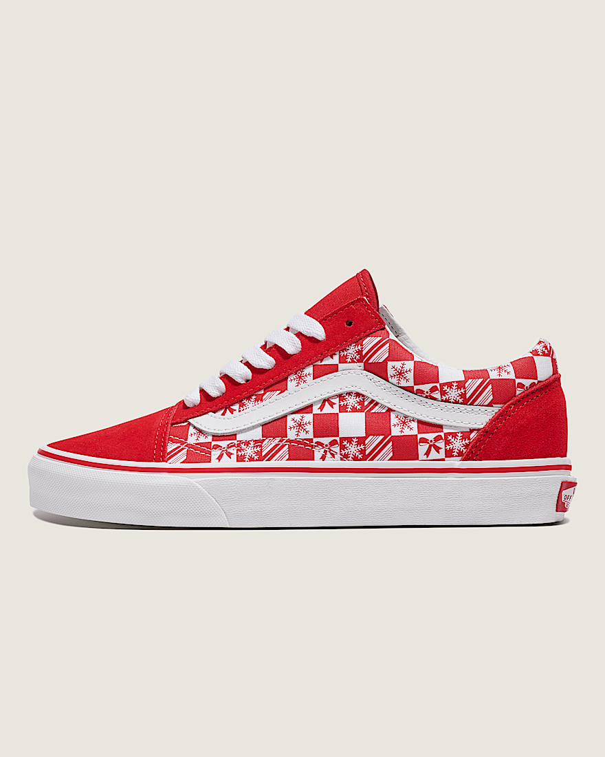 Customs Old Skool Holiday Checkerboard Shoe VANS Customs HERO