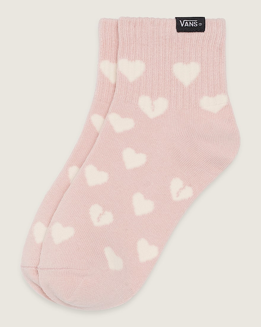Kids Hearted Half Crew Socks - 1