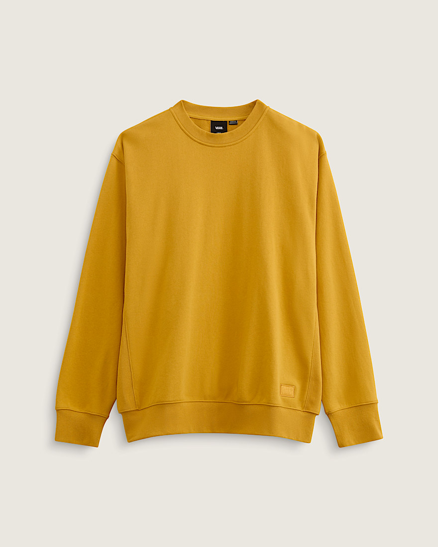 Original Standards Crew Sweatshirt VANS Harvest Gold Yellow FLATLAY