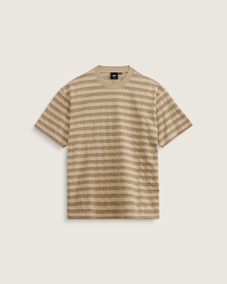 Palmer Jacquard Knit TShirt VANS London Fog Beige HERO