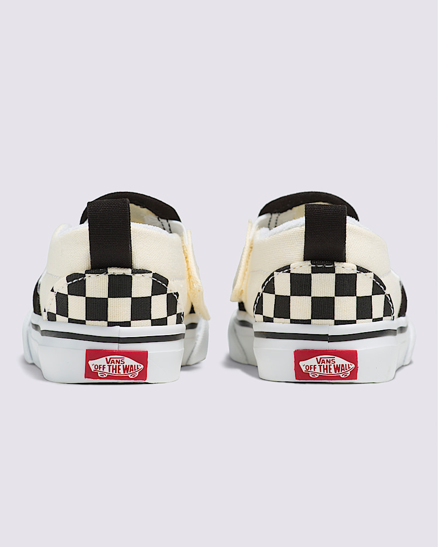 Toddler Classic SlipOn V Checkerboard Shoe VANS Checkerboard Black  White ALT5