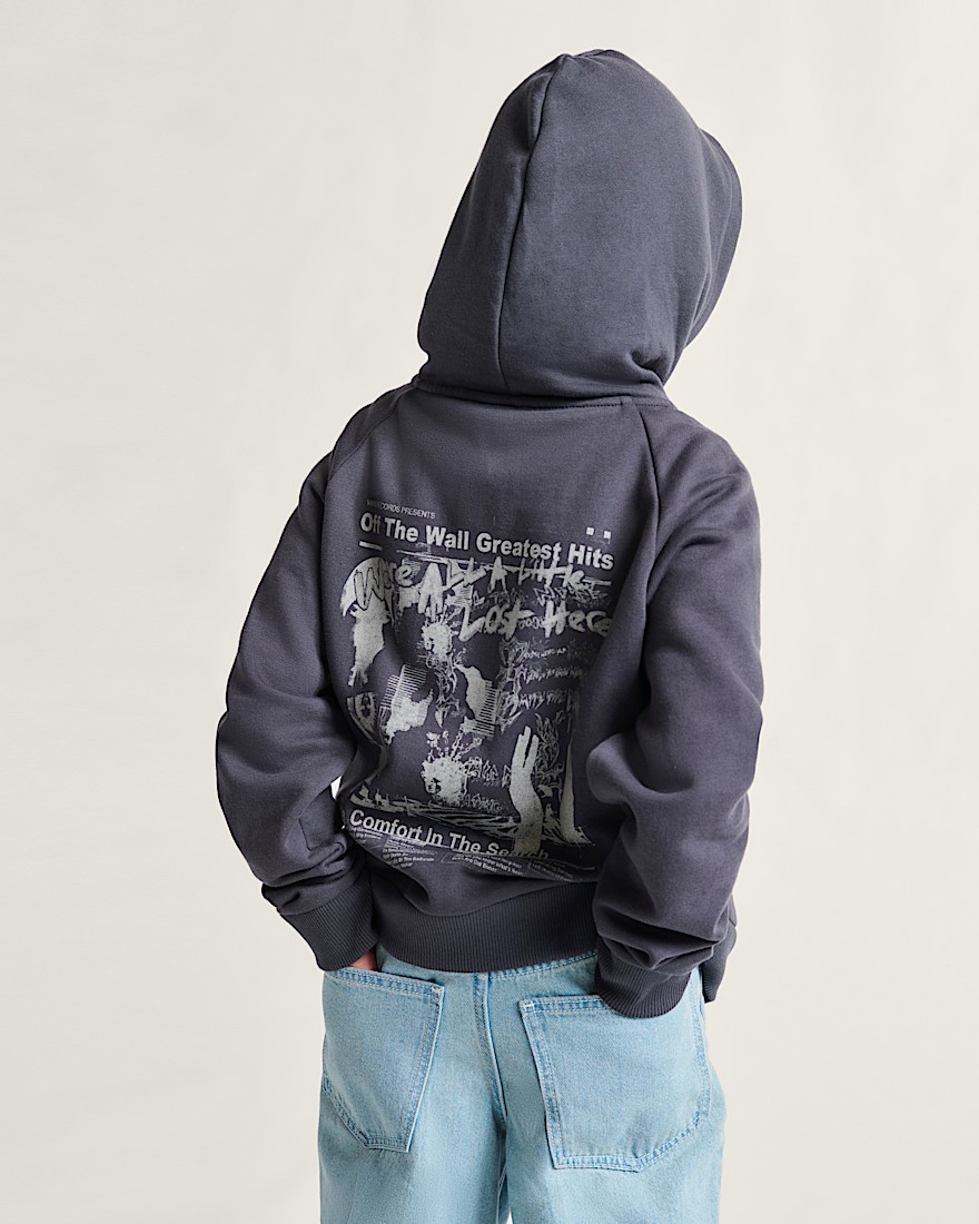 Kids Greatest Hits Zip Hoodie VANS Asphalt Grey ALT1