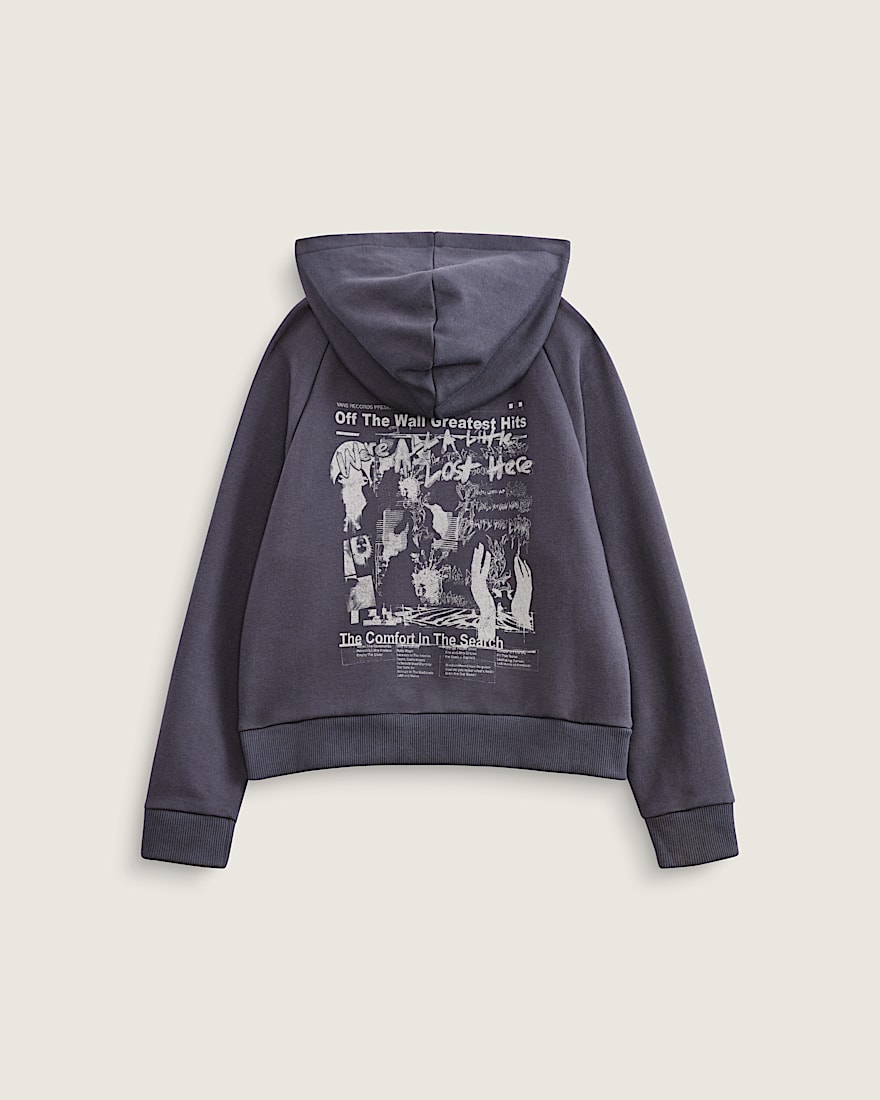Kids Greatest Hits Zip Hoodie VANS Asphalt Grey HERO