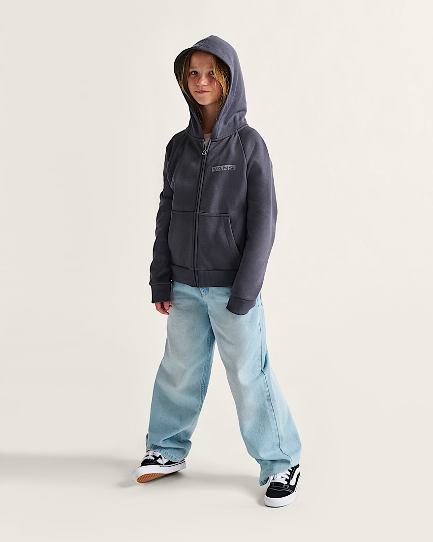 Little Kids Knu Skool Shoe VANS Black True White ALT2