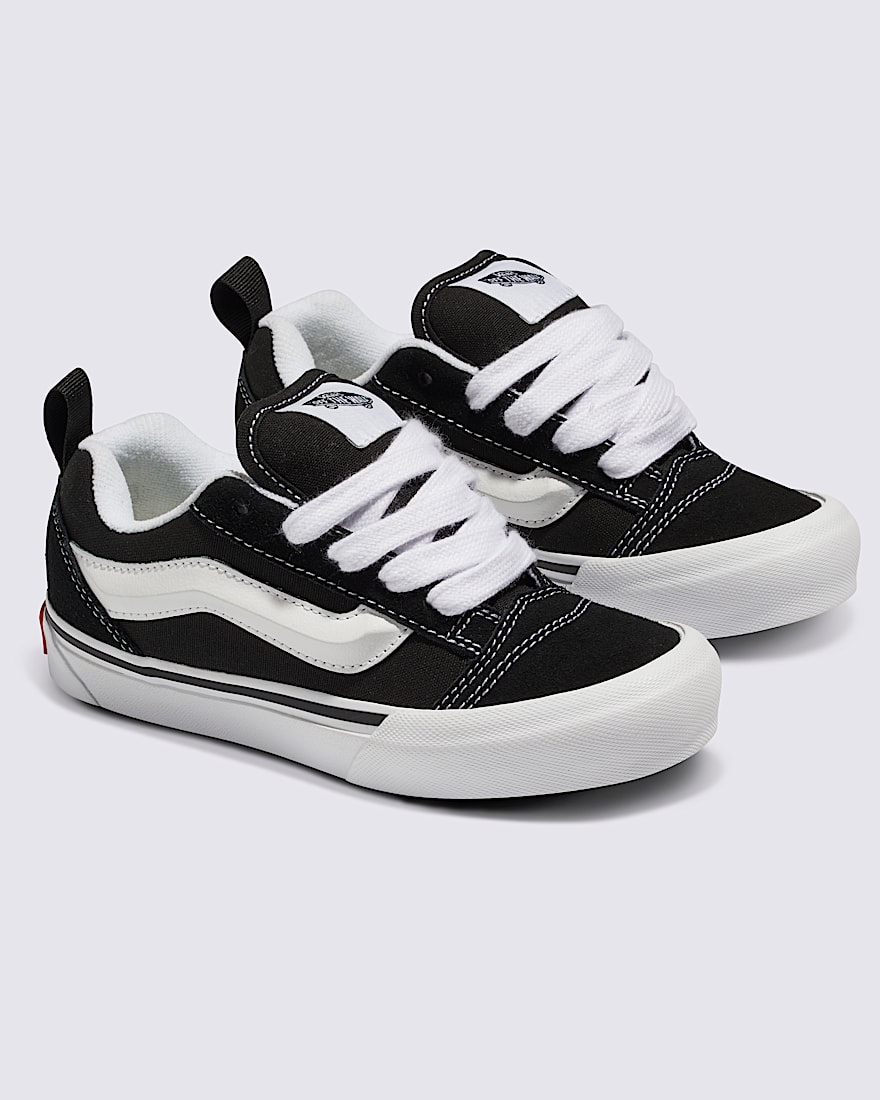 Little Kids Knu Skool Shoe VANS Black True White ALT3