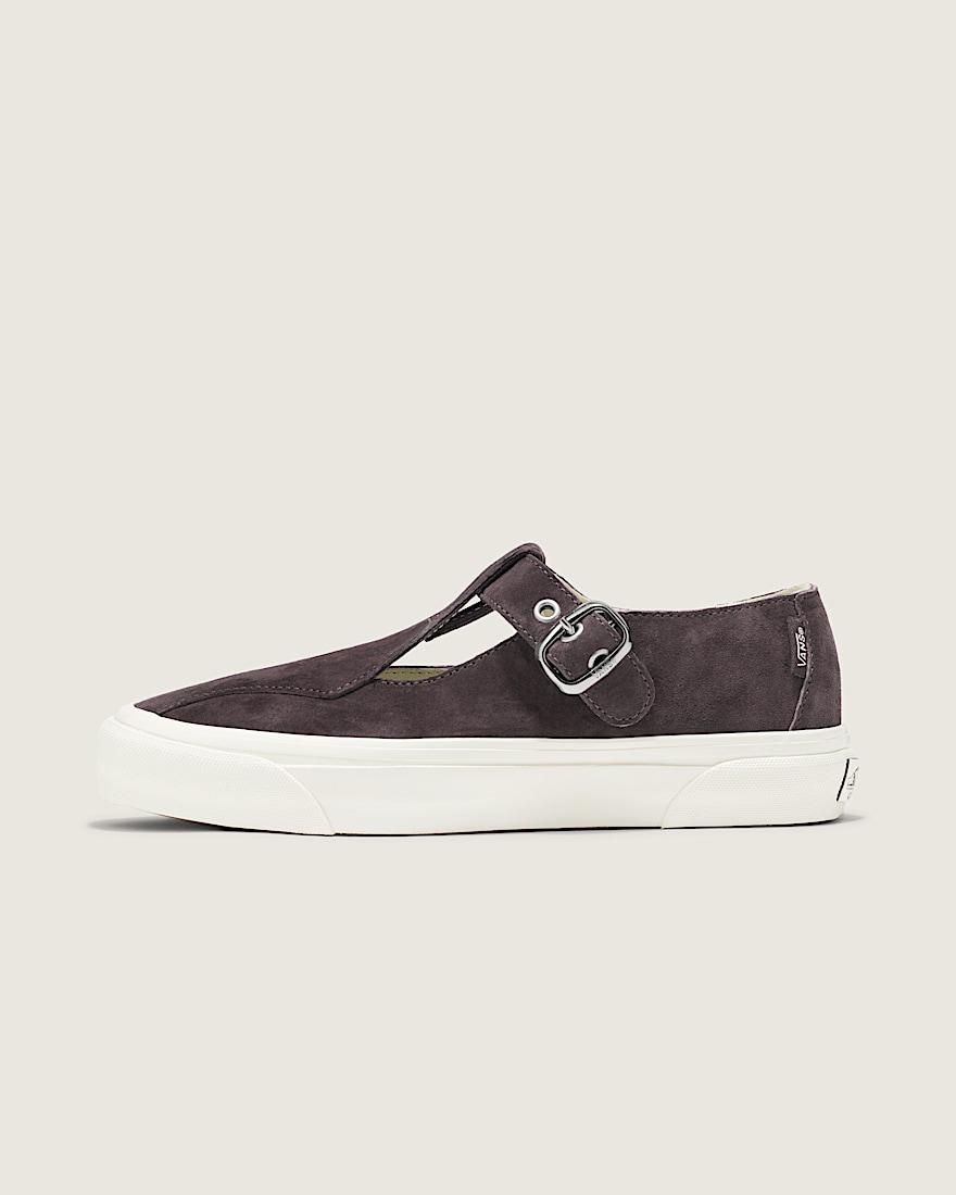 Premium Mary Jane Suede Shoe VANS Chocolate Plum Brown HERO