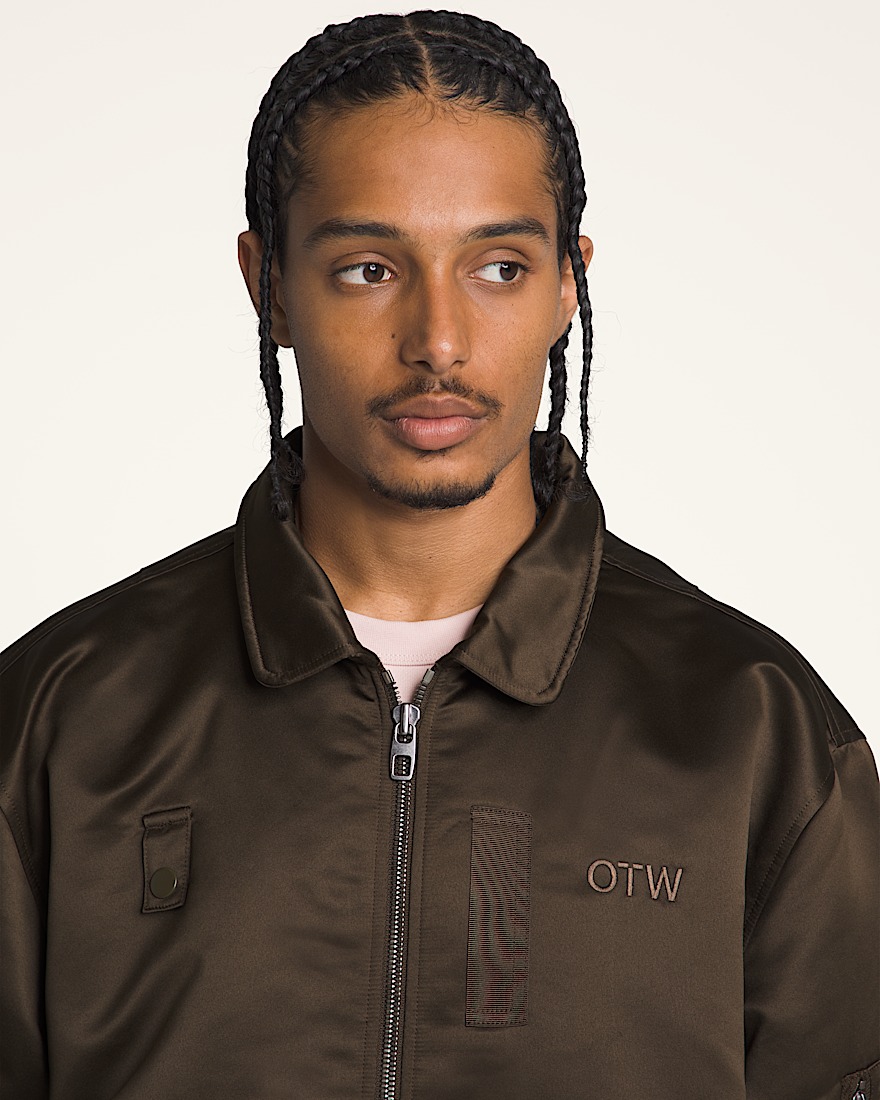OTW Satin Bomber Jacket