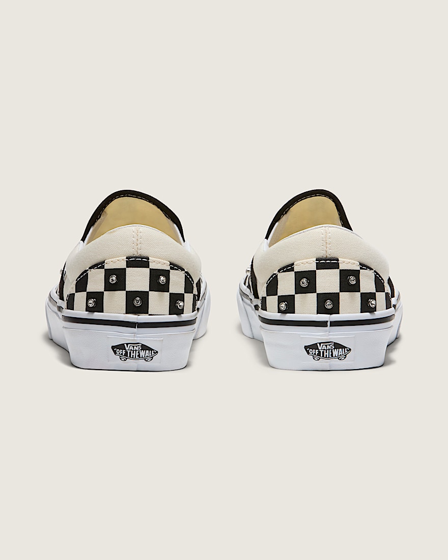 Classic SlipOn Checkerboard Shoe VANS Black  White ALT3