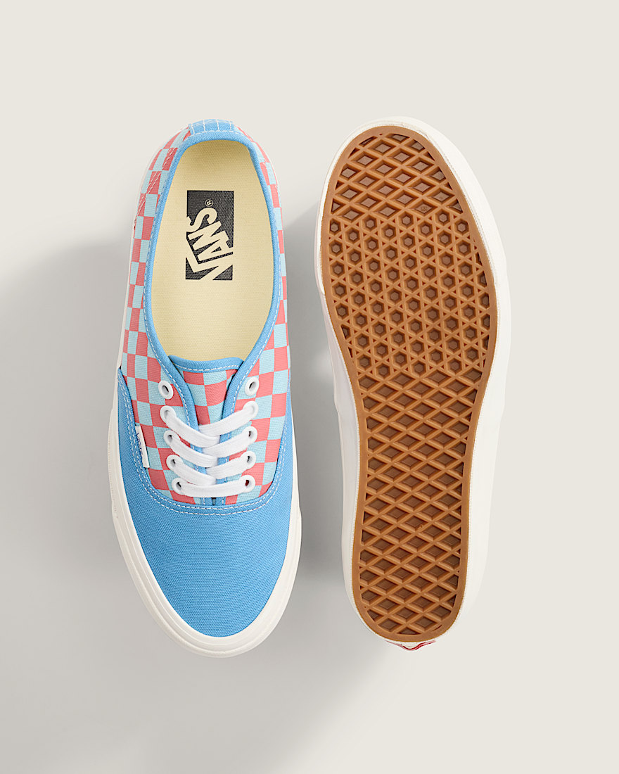 Premium Authentic Checkerboard Shoe VANS Heritage Blue Pink ALT4