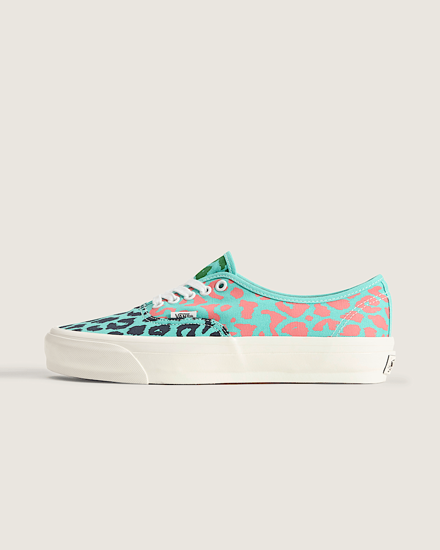 Premium Authentic Shoe VANS Cheetah Pool Blue HERO