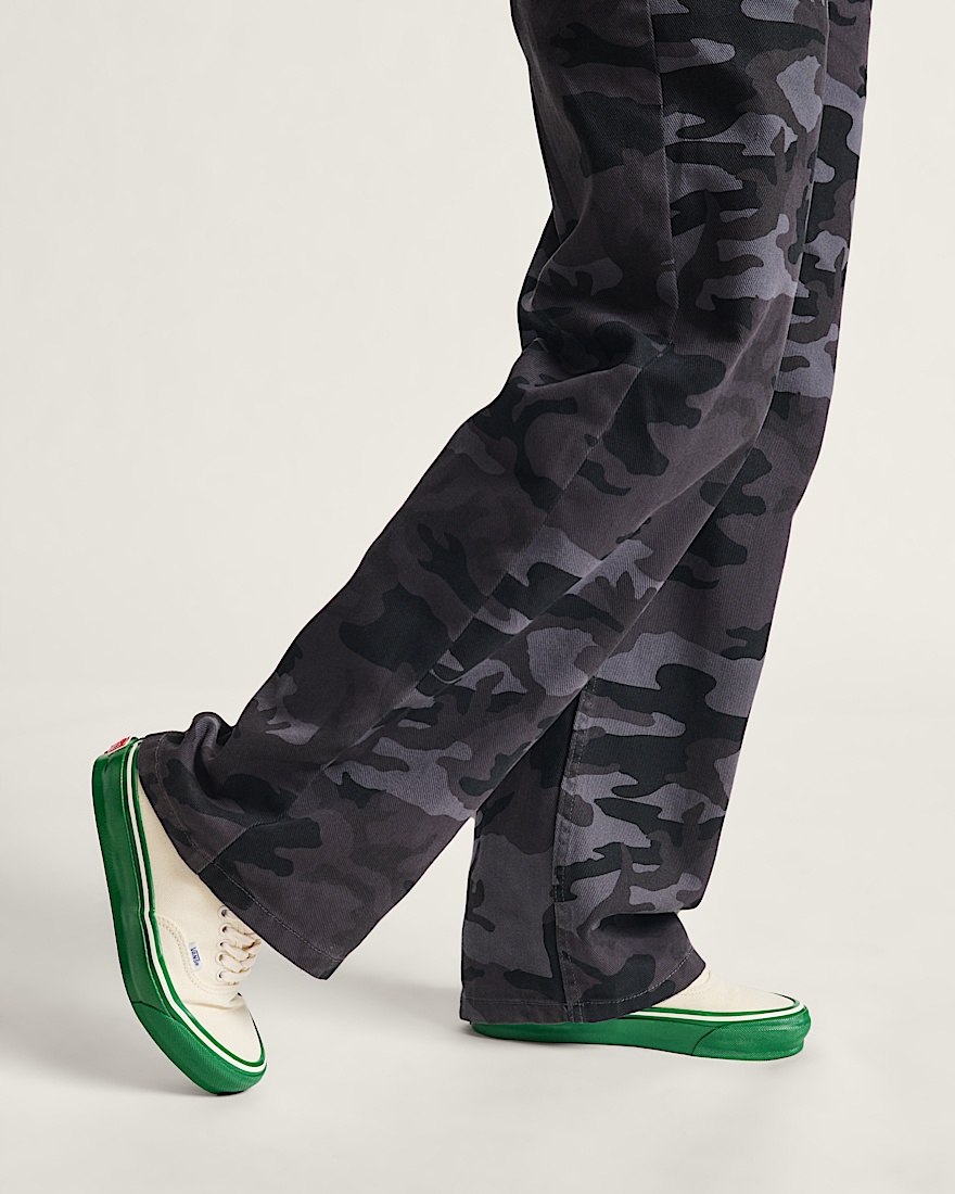 Premium Authentic Duck Canvas Shoe VANS White  Green ALT1