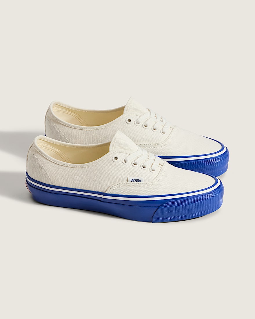 Premium Authentic Duck Canvas Shoe VANS White Blue ALT1