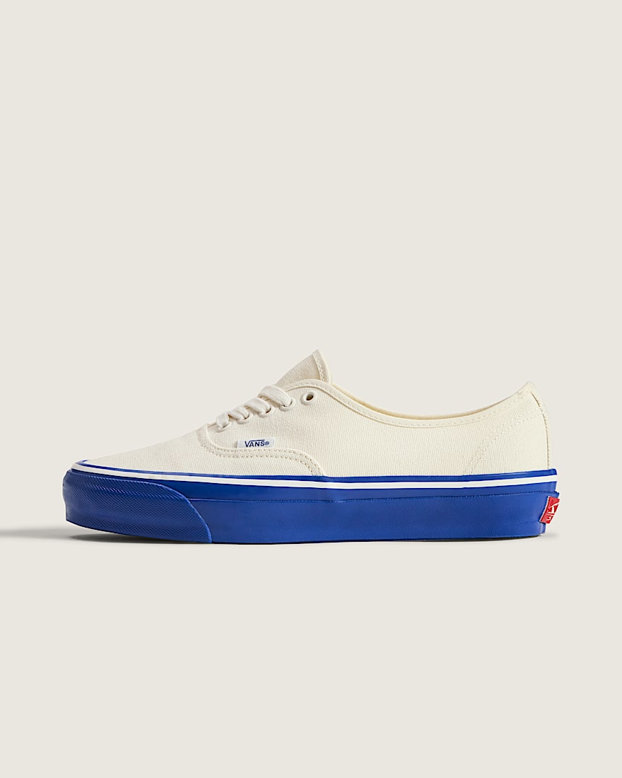 Premium Authentic Duck Canvas Shoe VANS White Blue HERO