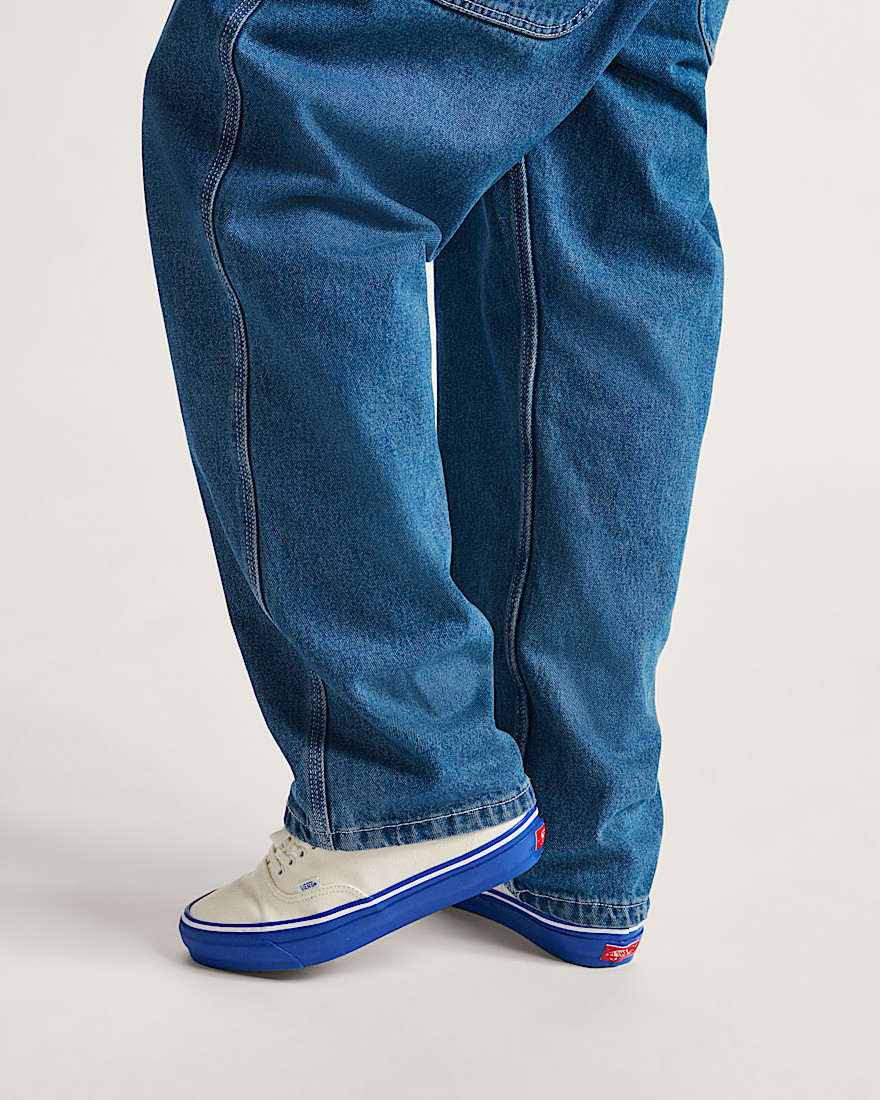 Premium Authentic Duck Canvas Shoe VANS White Blue ALT4