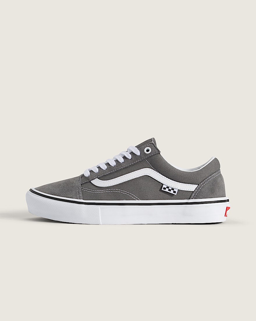 Skate Old Skool Shoe VANS Pewter Grey  White HERO