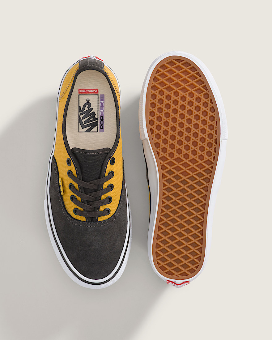 Skate Authentic Shoe VANS Black  Mustard Yellow ALT2