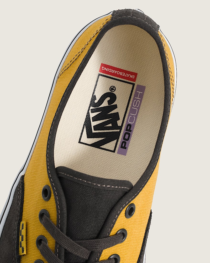 Skate Authentic Shoe VANS Black  Mustard Yellow ALT4