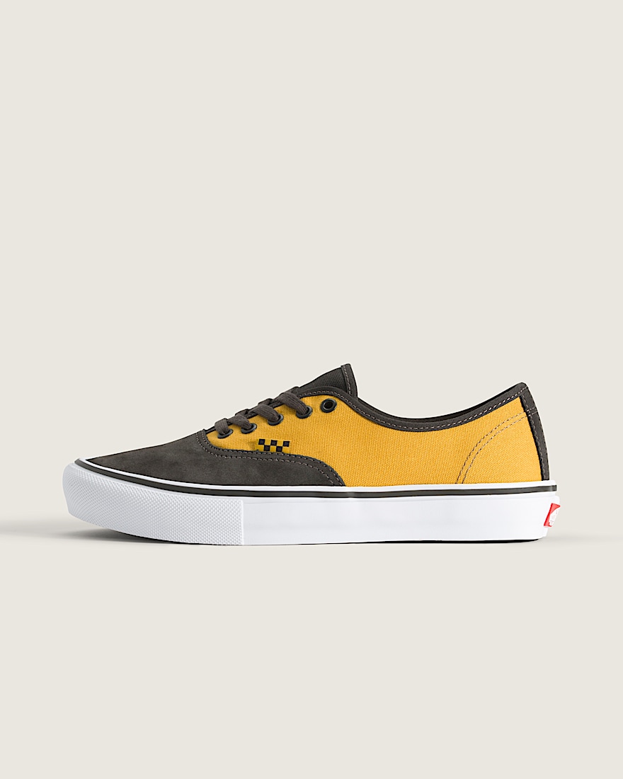 Skate Authentic Shoe VANS Black  Mustard Yellow HERO